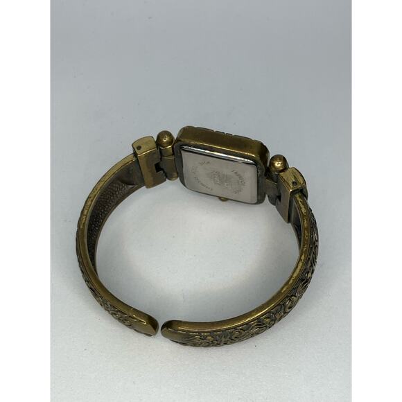 Chico's Distressed Gold Tone Cuff Watch, Women's , Analog, Quartz, Boho - Picture 5 of 7